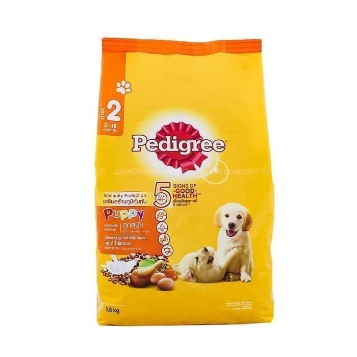 Pedigree Puppy Chicken & Egg Dry 1.3 kg – Makanan Anak Anjing